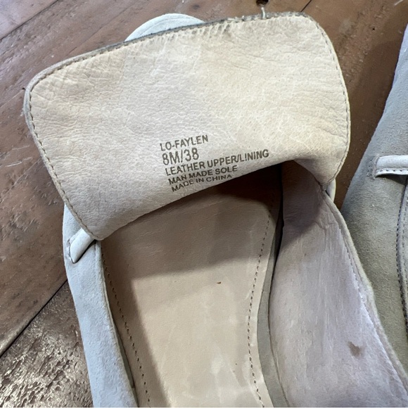 Louise Et Cie Tan Suede Leather Tie Almond Toe Loafer Flats 8 Old Money Preppy - Picture 12 of 13